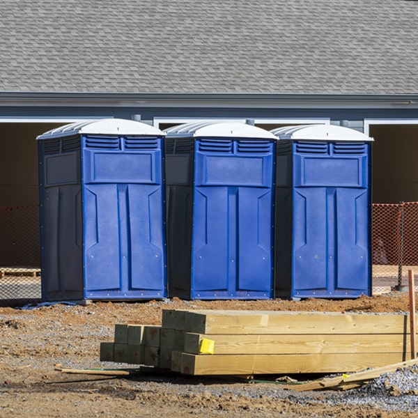 what is the maximum capacity for a single porta potty in Center Point